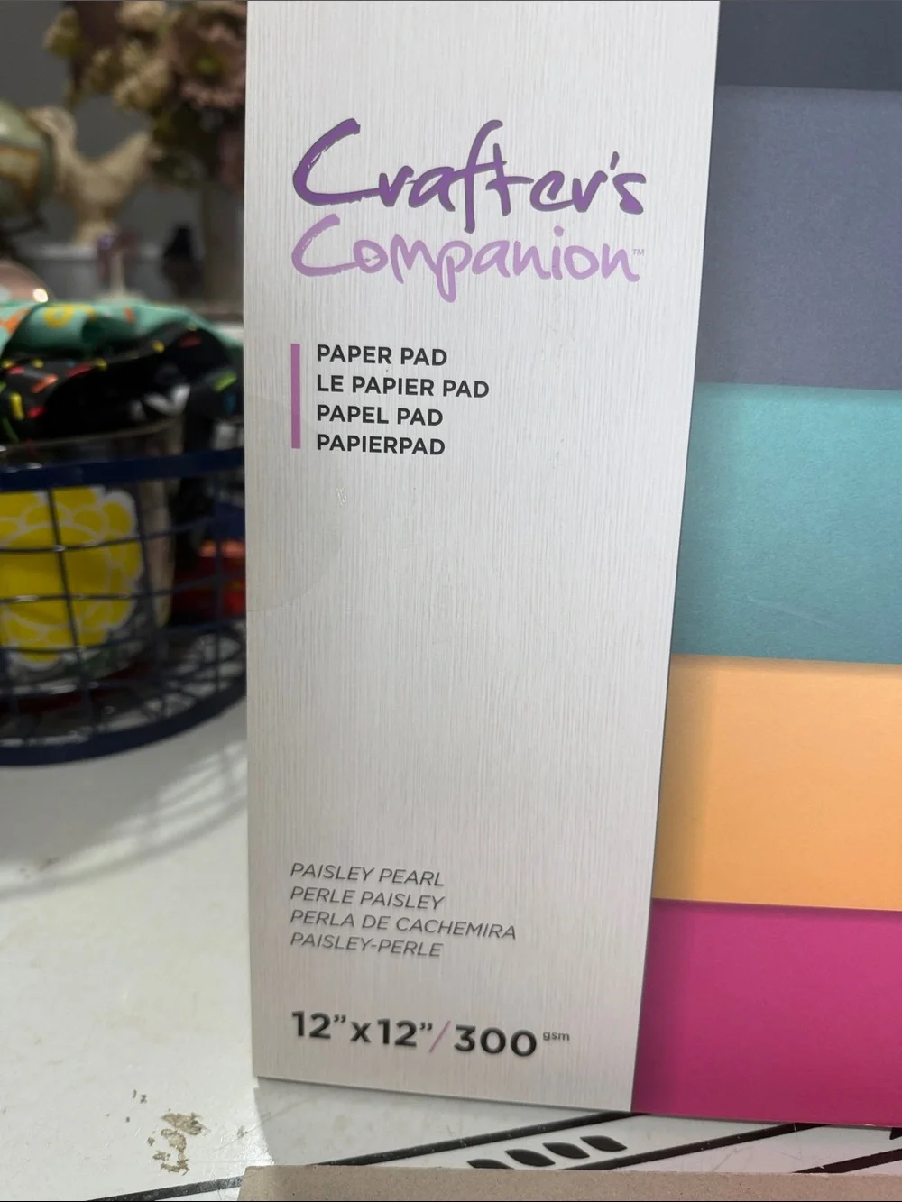 Crafters Companion Paisley Pattern & Paisley Pearl Paper Pads